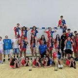 le due formazioni H.C. Modica dopo la premiazione al trofeo lele assenza